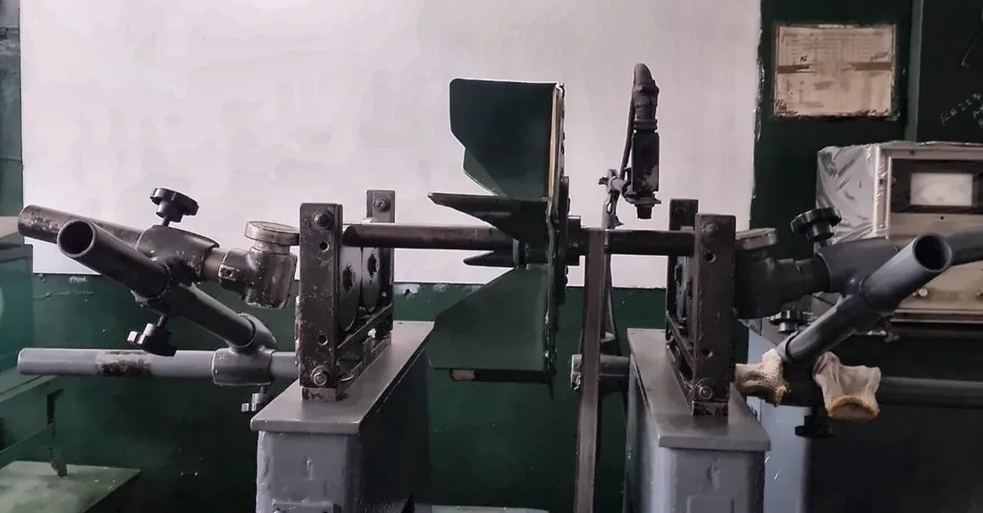 Turbocharger rotor assembly in the TERI workshop